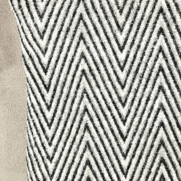 Vtg 80s Tweed Chevron Coat M/L* Women Zigzag Shoulder Pads New Wave Androgynous - Picture 12 of 15